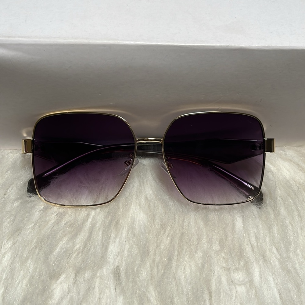 Sunglasses Gold/Purple  frame  one size
